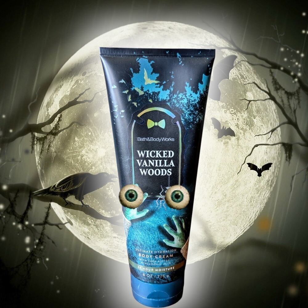 NEW Wicked Vanilla Woods 8 oz Ultimate Hydration Body Cream Bath & Body Works